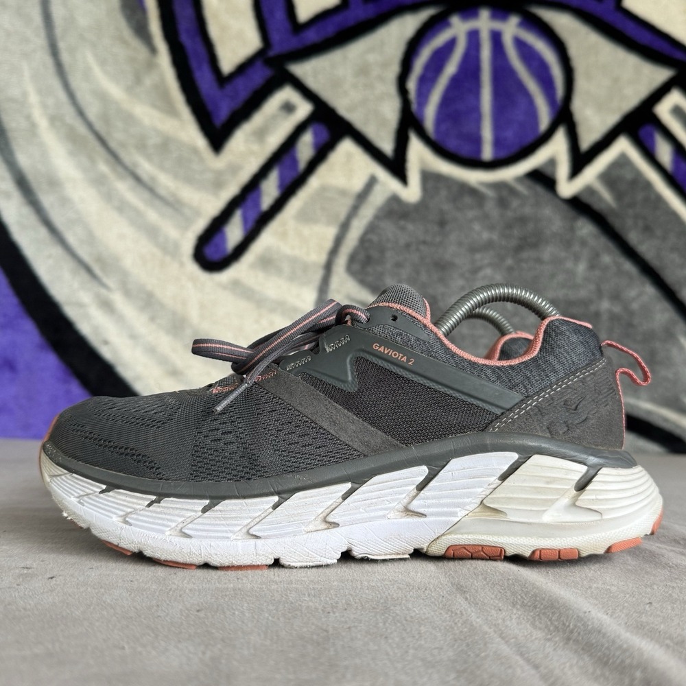 Size 8 - Hoka One One Gaviota 2 Running Shoes Dark Shadow Lantana 1099630 DSLN